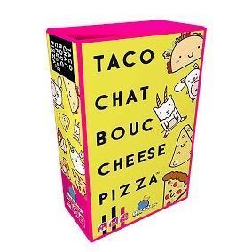 Taco chat bouc cheese pizza